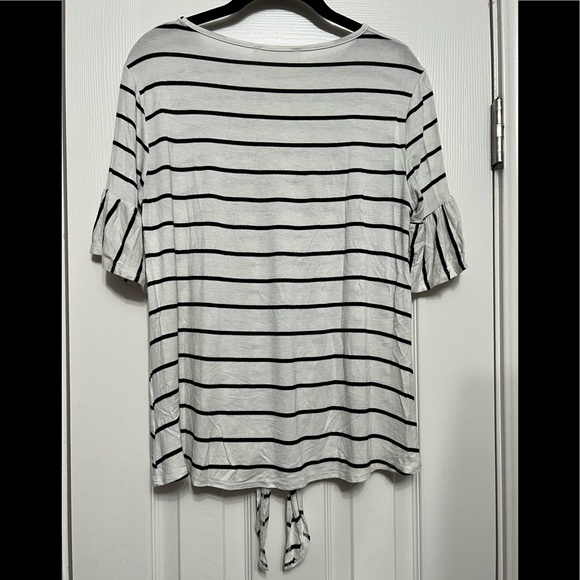Infinity Raine Striped Ruffle Top - Picture 10 of 10